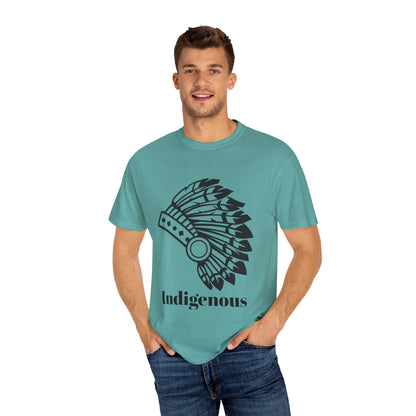 Indigenous Design Unisex Garment-Dyed T-Shirt - Celebrate Heritage and Culture