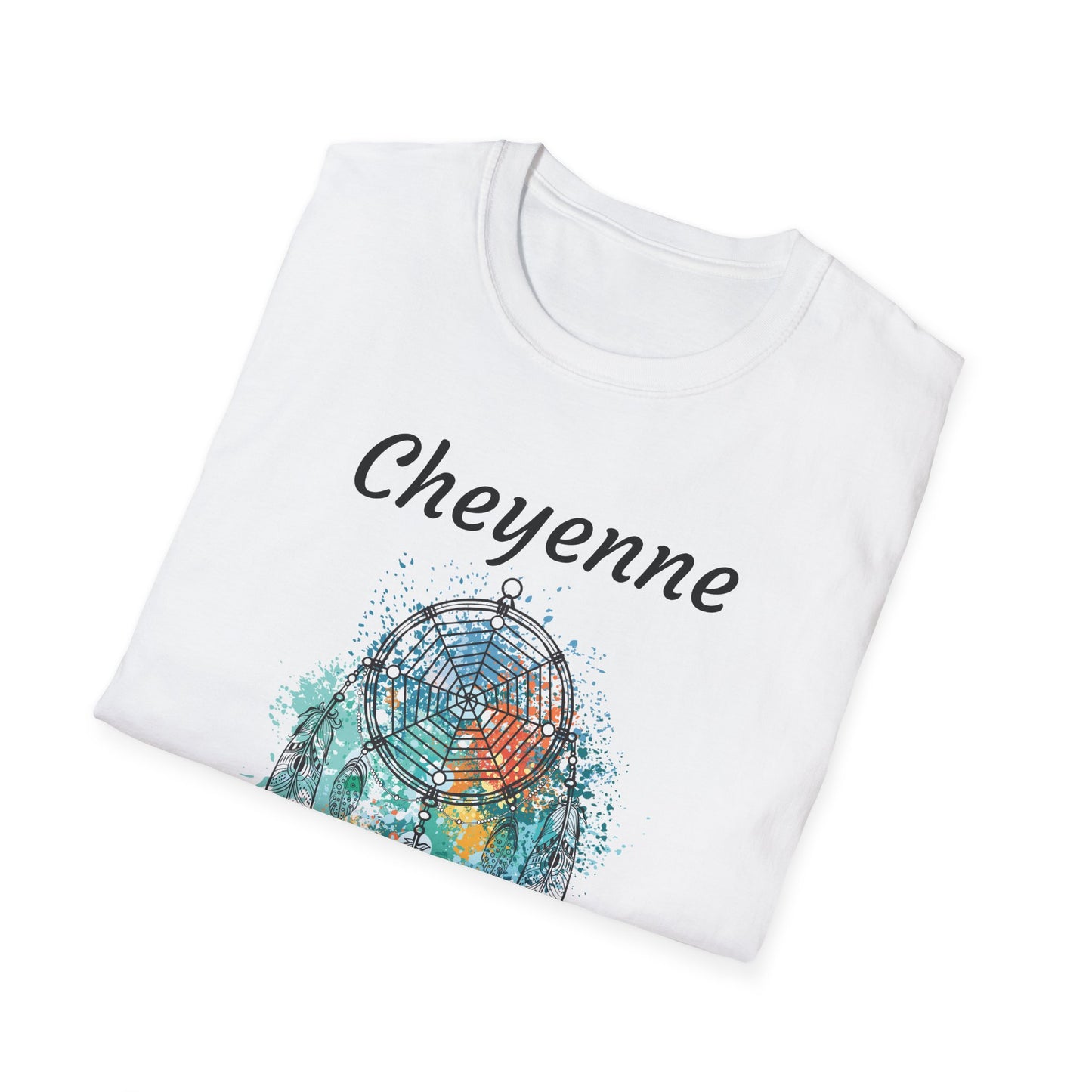 Cheyenne Dreamcatcher Unisex Softstyle T-Shirt - Bohemian Spirit Wear