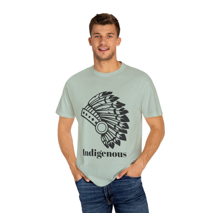 Indigenous Design Unisex Garment-Dyed T-Shirt - Celebrate Heritage and Culture