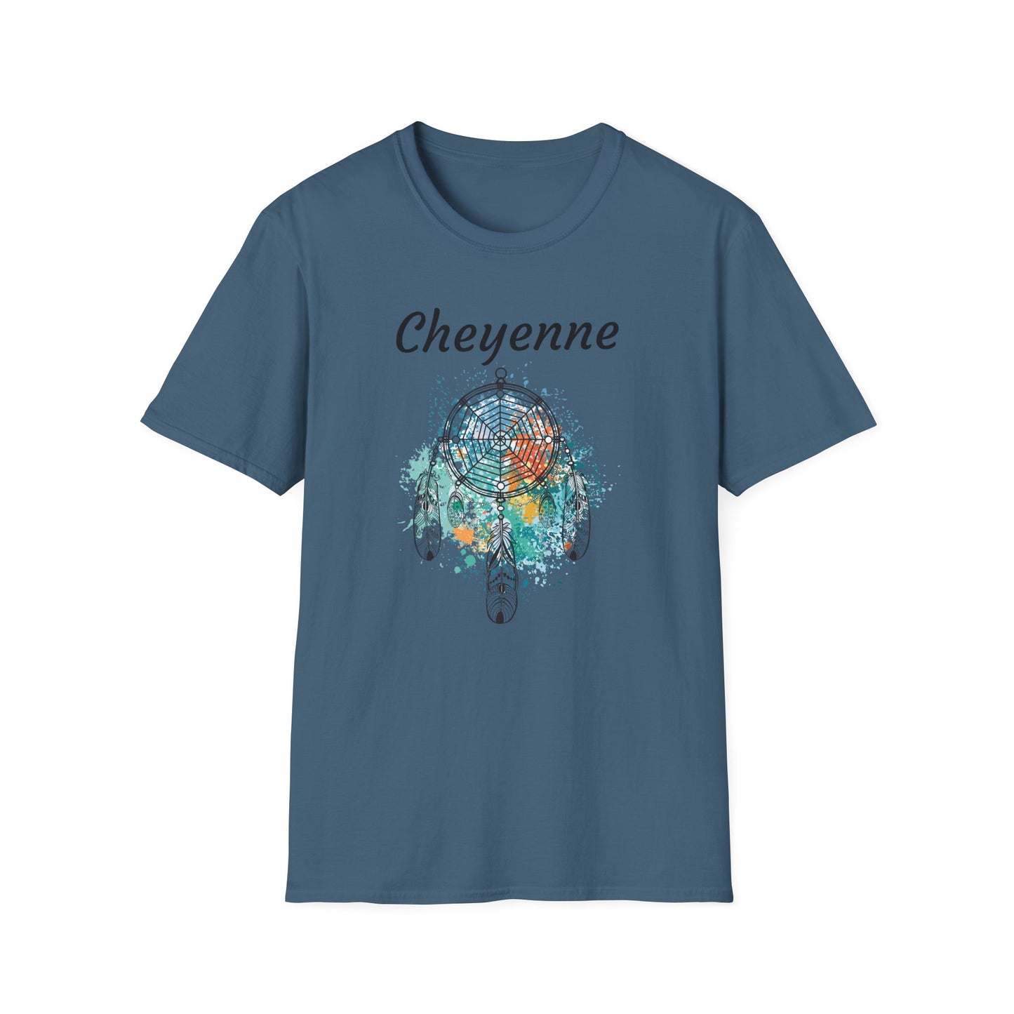 Cheyenne Dreamcatcher Unisex Softstyle T-Shirt - Bohemian Spirit Wear