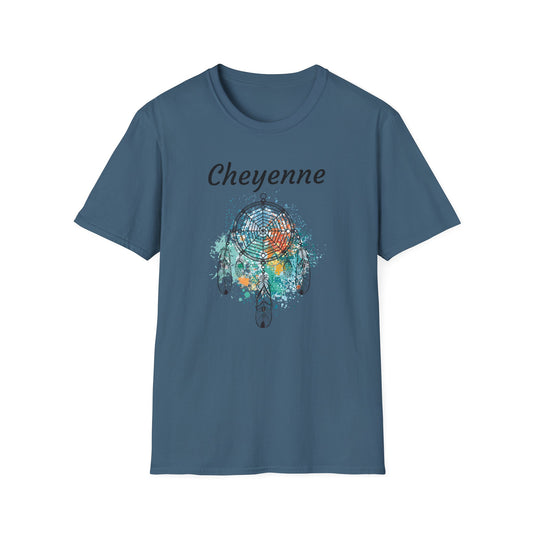 Cheyenne Dreamcatcher Unisex Softstyle T-Shirt - Bohemian Spirit Wear