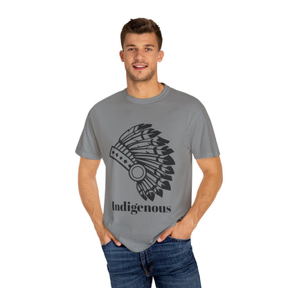 Indigenous Design Unisex Garment-Dyed T-Shirt - Celebrate Heritage and Culture