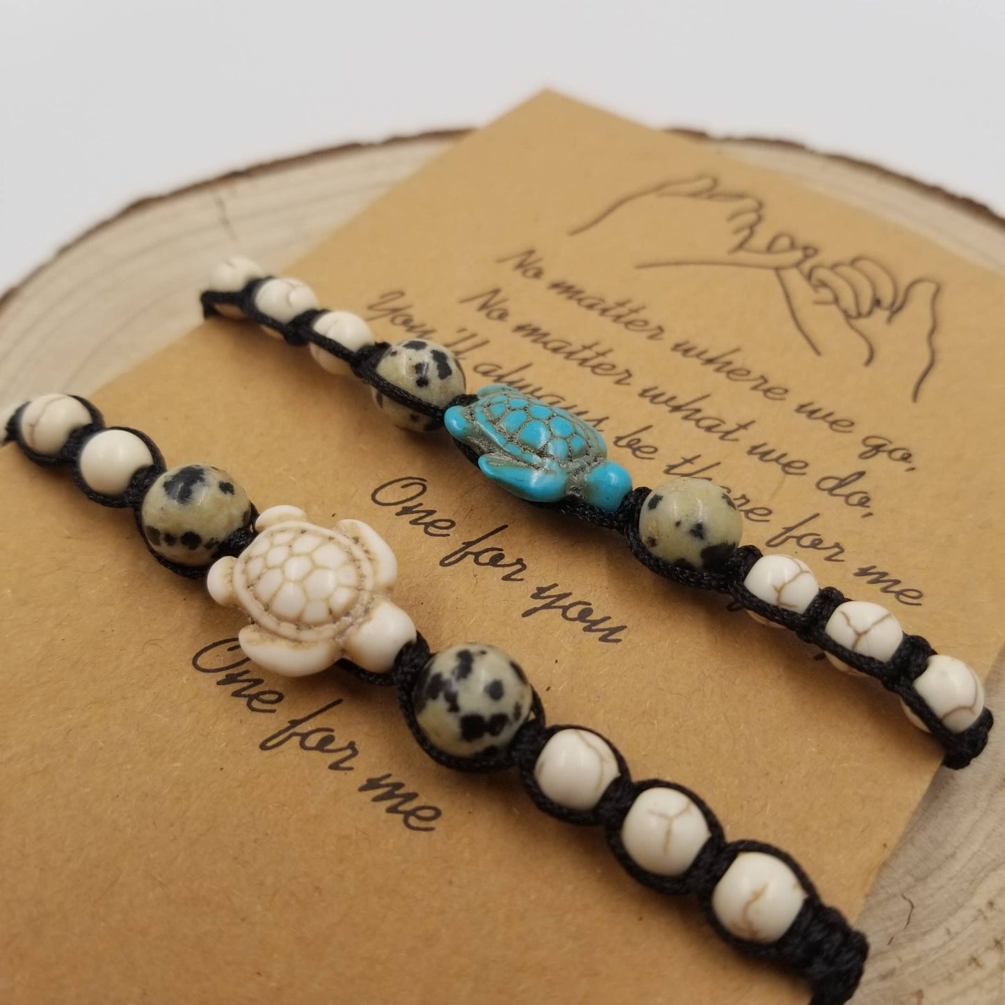 Turtle Turquoise Couple Bracelet Set Of 2