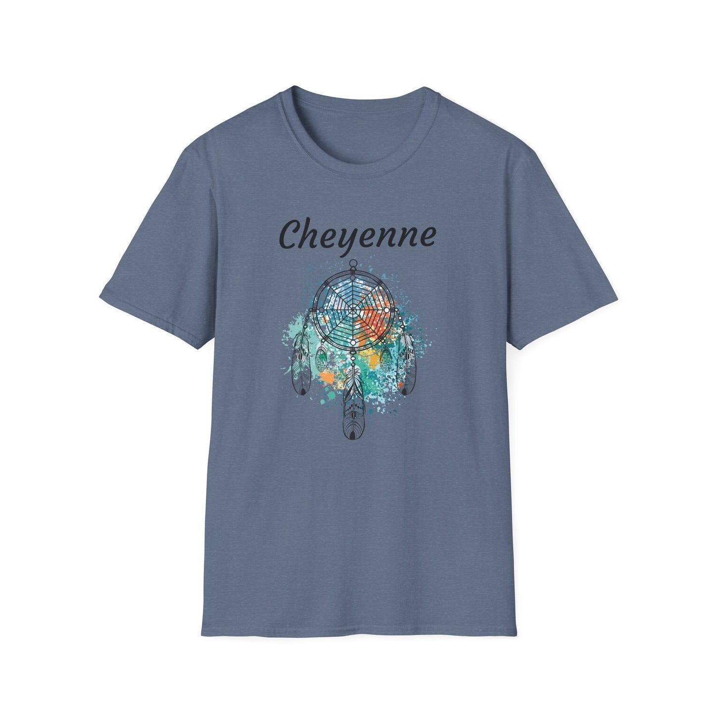Cheyenne Dreamcatcher Unisex Softstyle T-Shirt - Bohemian Spirit Wear