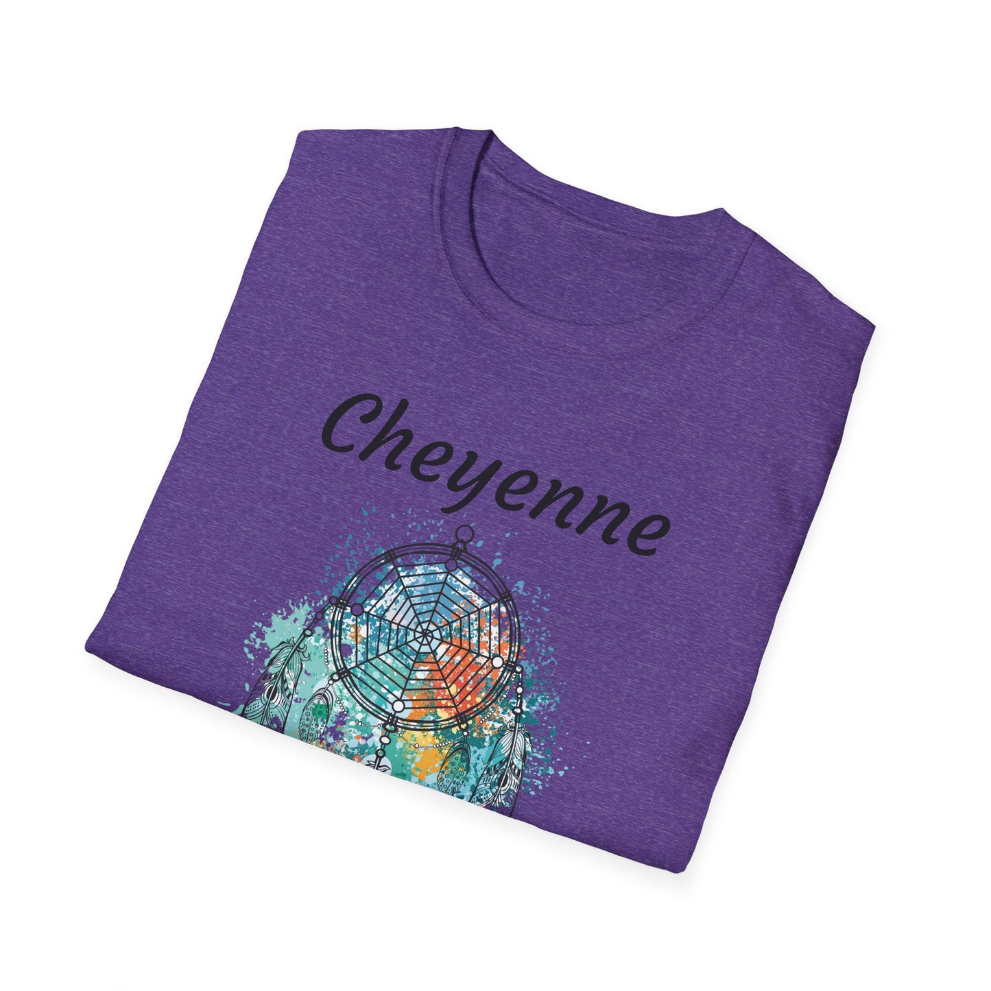 Cheyenne Dreamcatcher Unisex Softstyle T-Shirt - Bohemian Spirit Wear