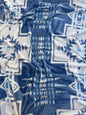 Blue Aztec Super Plush Soft Queen Size Mid-Weight Blanket