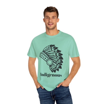 Indigenous Design Unisex Garment-Dyed T-Shirt - Celebrate Heritage and Culture