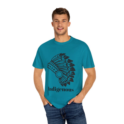 Indigenous Design Unisex Garment-Dyed T-Shirt - Celebrate Heritage and Culture
