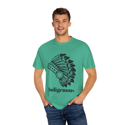 Indigenous Design Unisex Garment-Dyed T-Shirt - Celebrate Heritage and Culture
