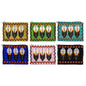 Beaded Native Inspired 3 Feather Seed Bead Coin Purse Pouch