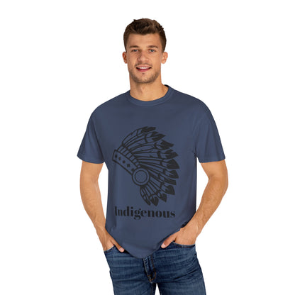 Indigenous Design Unisex Garment-Dyed T-Shirt - Celebrate Heritage and Culture
