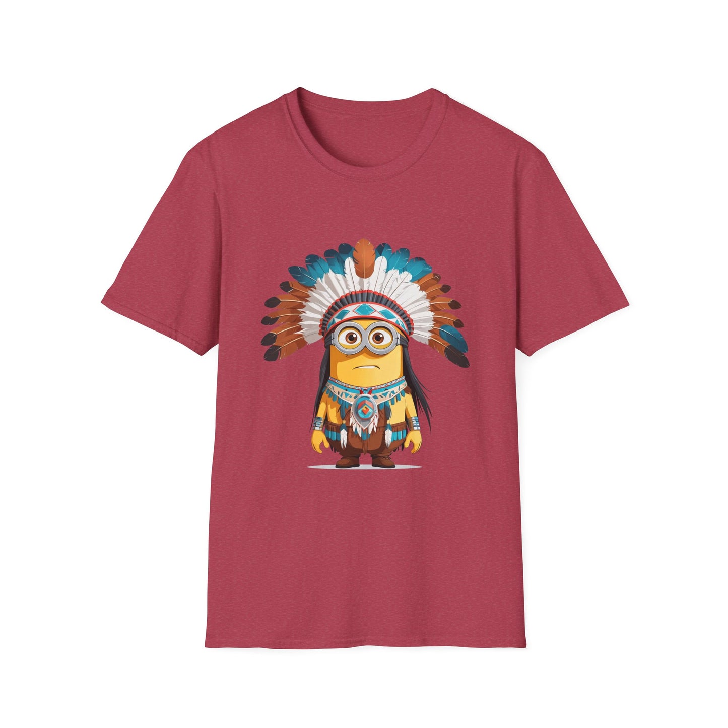 Native American-Inspired Minion Unisex Softstyle T-Shirt