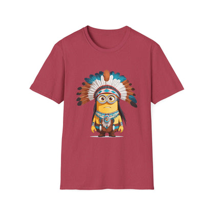 Native American-Inspired Minion Unisex Softstyle T-Shirt