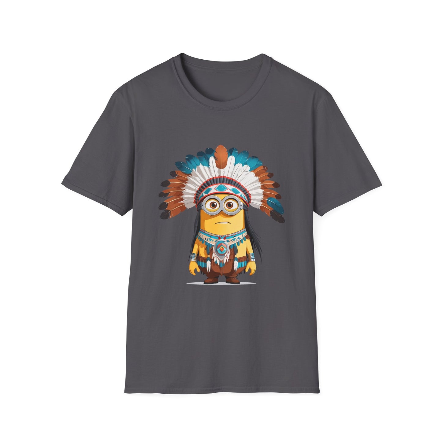 Native American-Inspired Minion Unisex Softstyle T-Shirt