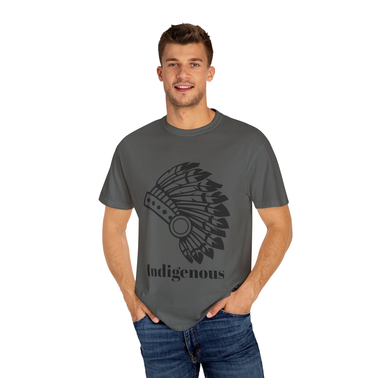 Indigenous Design Unisex Garment-Dyed T-Shirt - Celebrate Heritage and Culture