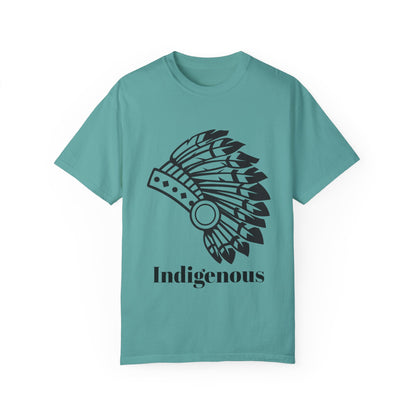 Indigenous Design Unisex Garment-Dyed T-Shirt - Celebrate Heritage and Culture
