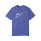 Stylish Unisex Garment-Dyed T-Shirt with Feather Design