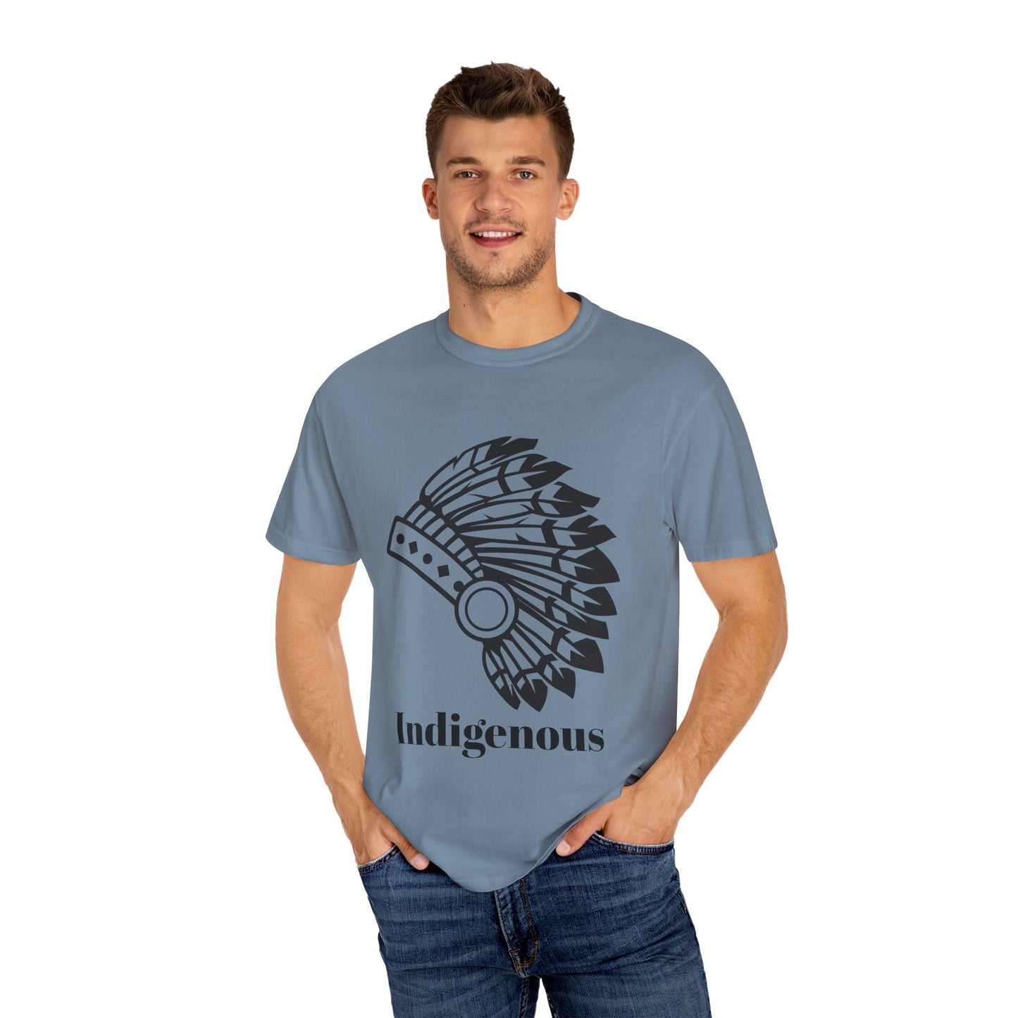 Indigenous Design Unisex Garment-Dyed T-Shirt - Celebrate Heritage and Culture
