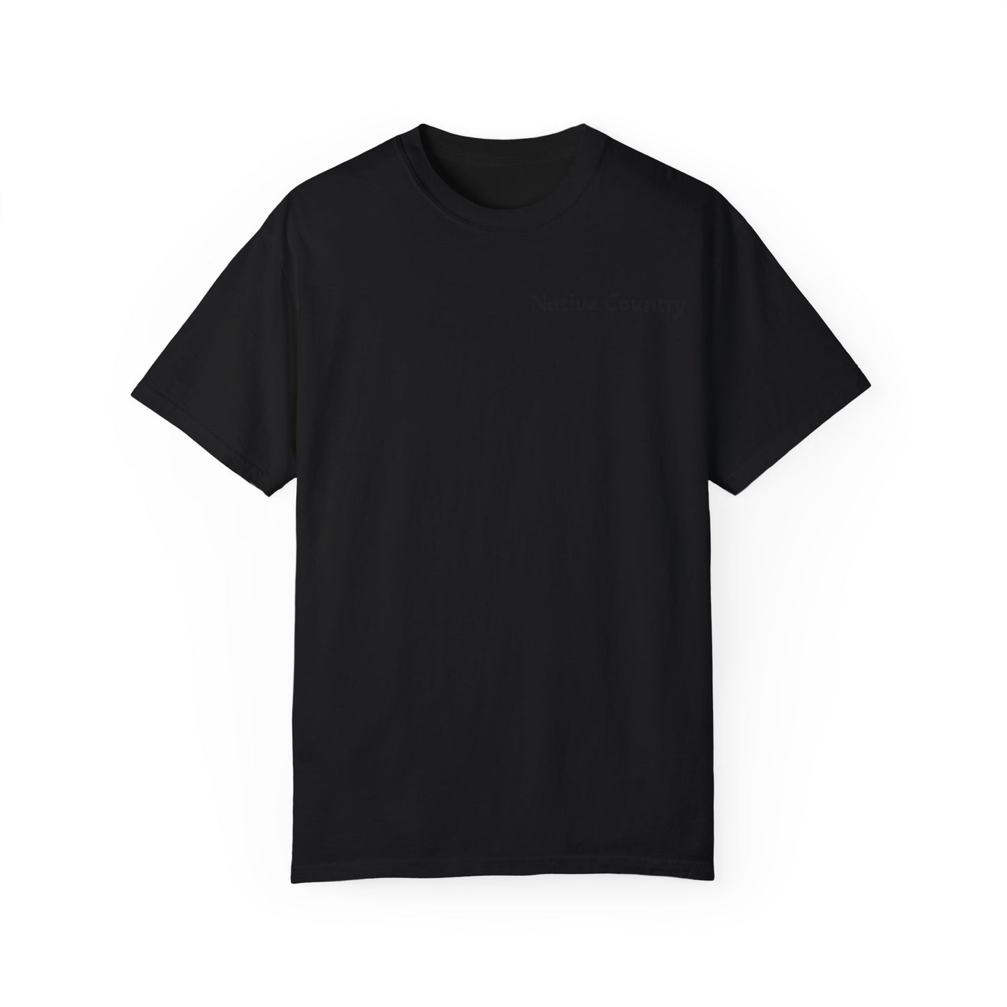 Native Country Unisex Garment-Dyed T-Shirt with Wolf Design