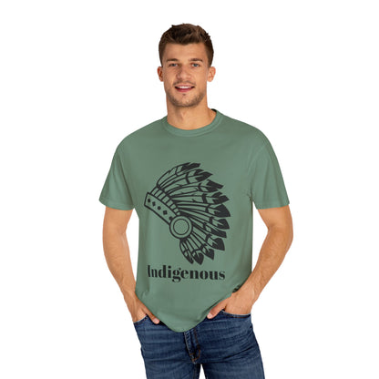 Indigenous Design Unisex Garment-Dyed T-Shirt - Celebrate Heritage and Culture