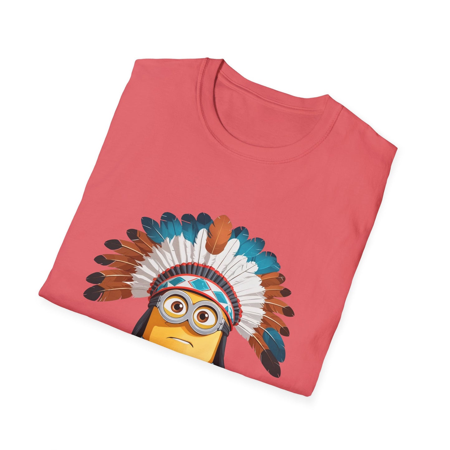 Native American-Inspired Minion Unisex Softstyle T-Shirt
