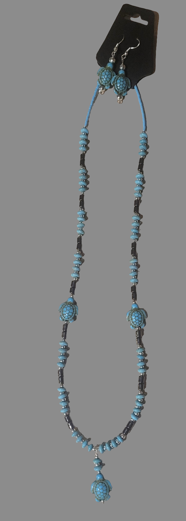 Handmade Turtle Earring/Necklace Set