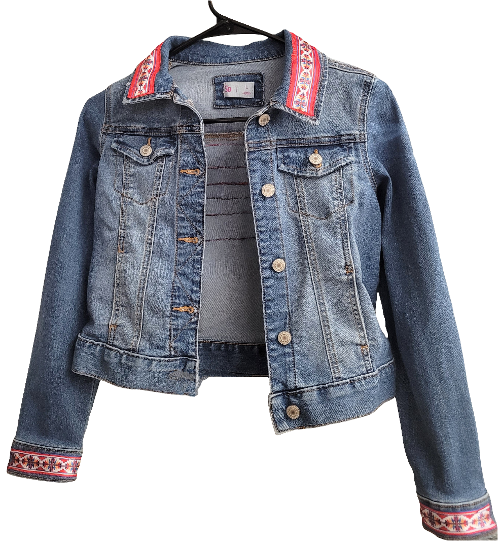 Ribbon Jean Jacket