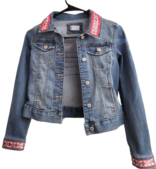 Ribbon Jean Jacket