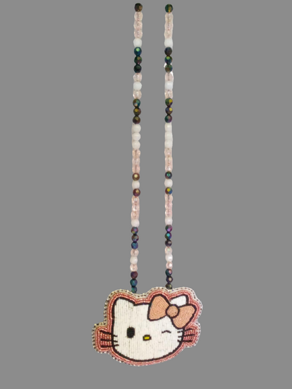 Beaded Hello Kitty Necklace