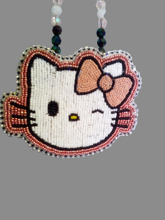 Beaded Hello Kitty Necklace