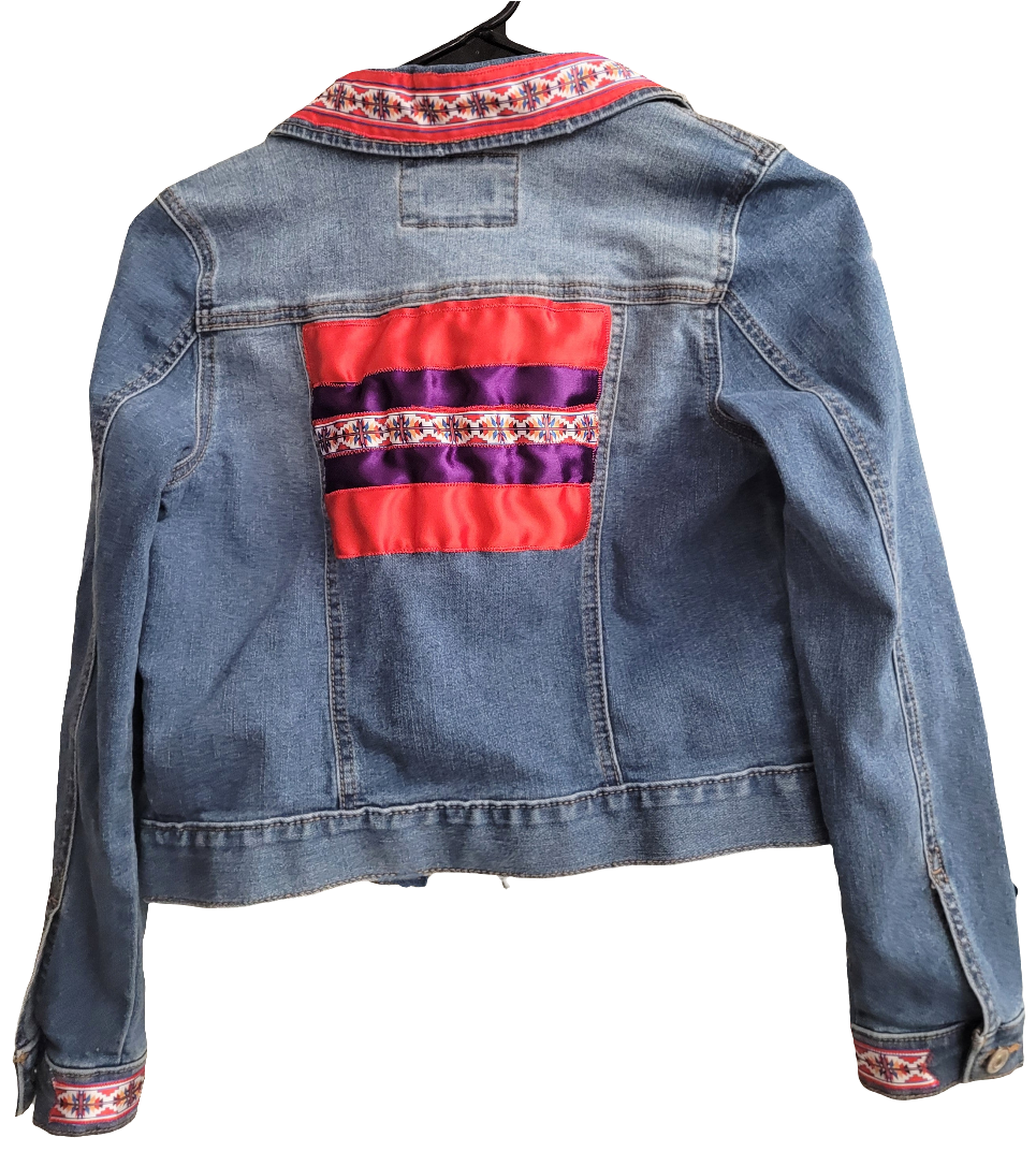 Ribbon Jean Jacket