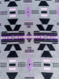Gray Southwest Aztec King Size Super Soft Plush Blanket