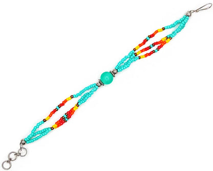 Stone Ball Beaded Multi Strand Bracelet