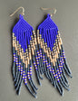Handmade Beaded Fringe Earrings