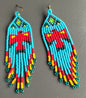 Handmade Beaded Fringe Earrings