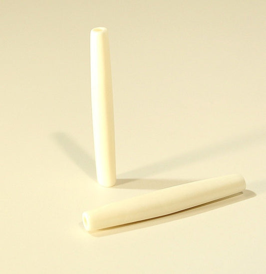 2" Bone Hair Pipe Beads