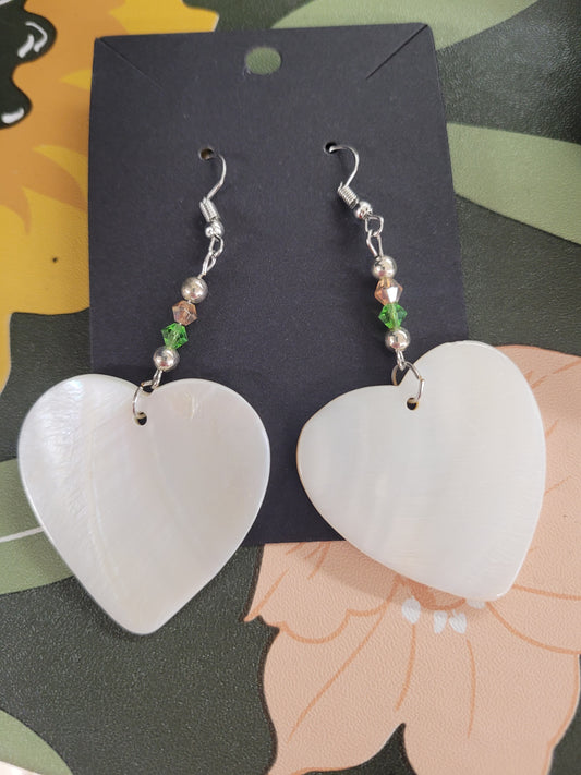 Handmade Earrings w/Mother of Pearl Shell